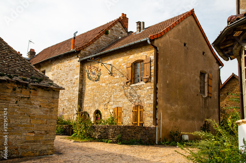 Haus in Brancion im Burgund in Frankreich