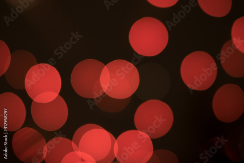 Background blurred bokeh. Lights Ceremonies. Light the lights at night In celebrations. Lights of New Year 's herland blur in the night city