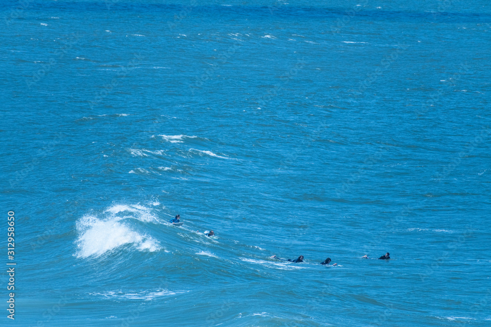 blue water in the sea