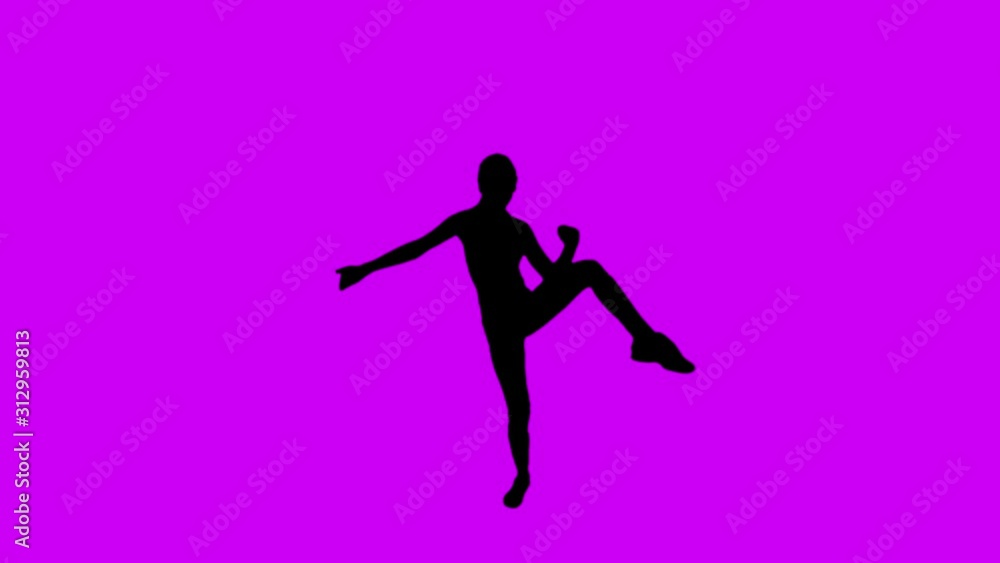 Woman dancing over violet background. More options in my portfolio. Woman dancing over violet background. More options in my portfolio.