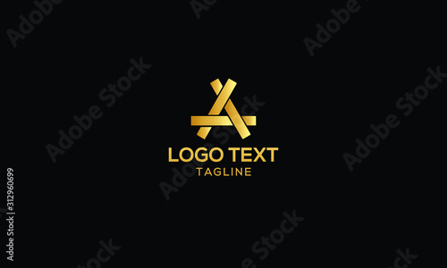 A Letter logo design template vector Sign Symbol Monogram