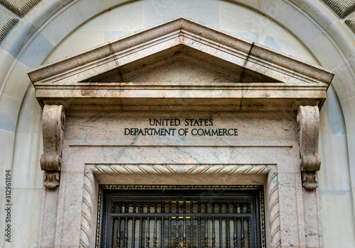 Cuadro en lienzo Herbert Hoover Building Commerce Department 14th Street Washington DC
