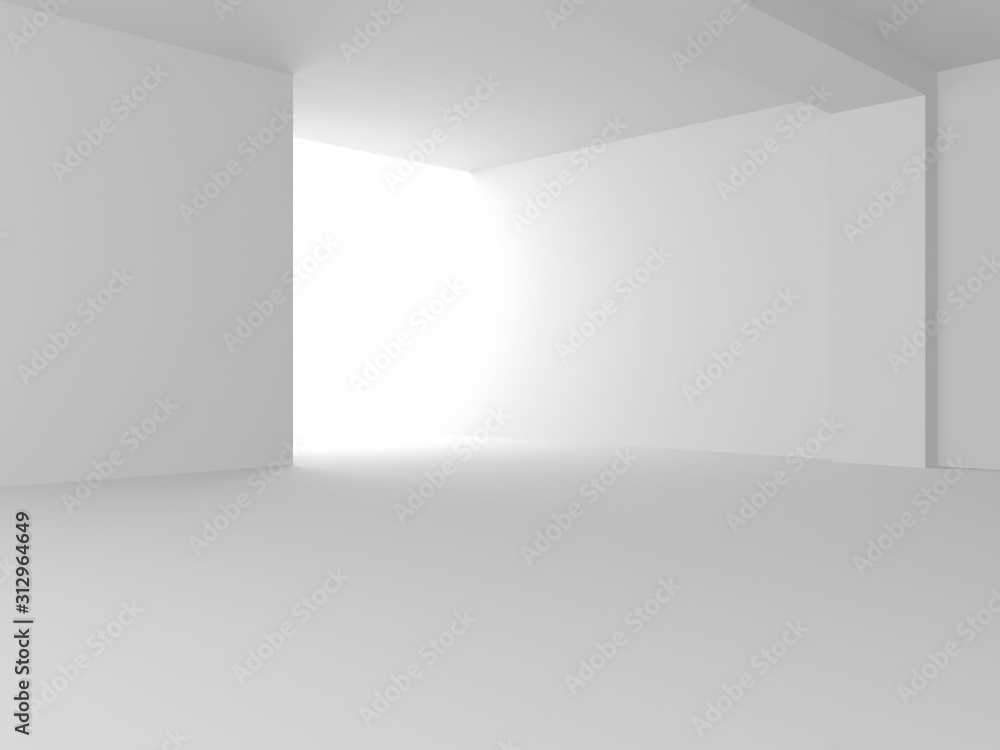 Futuristic White Architecture Design Background Futuristic White Architecture Design Background