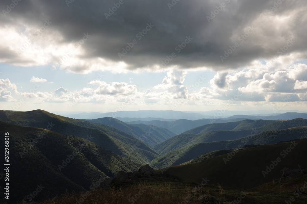 landscape with mountains and clouds landscape with mountains and clouds