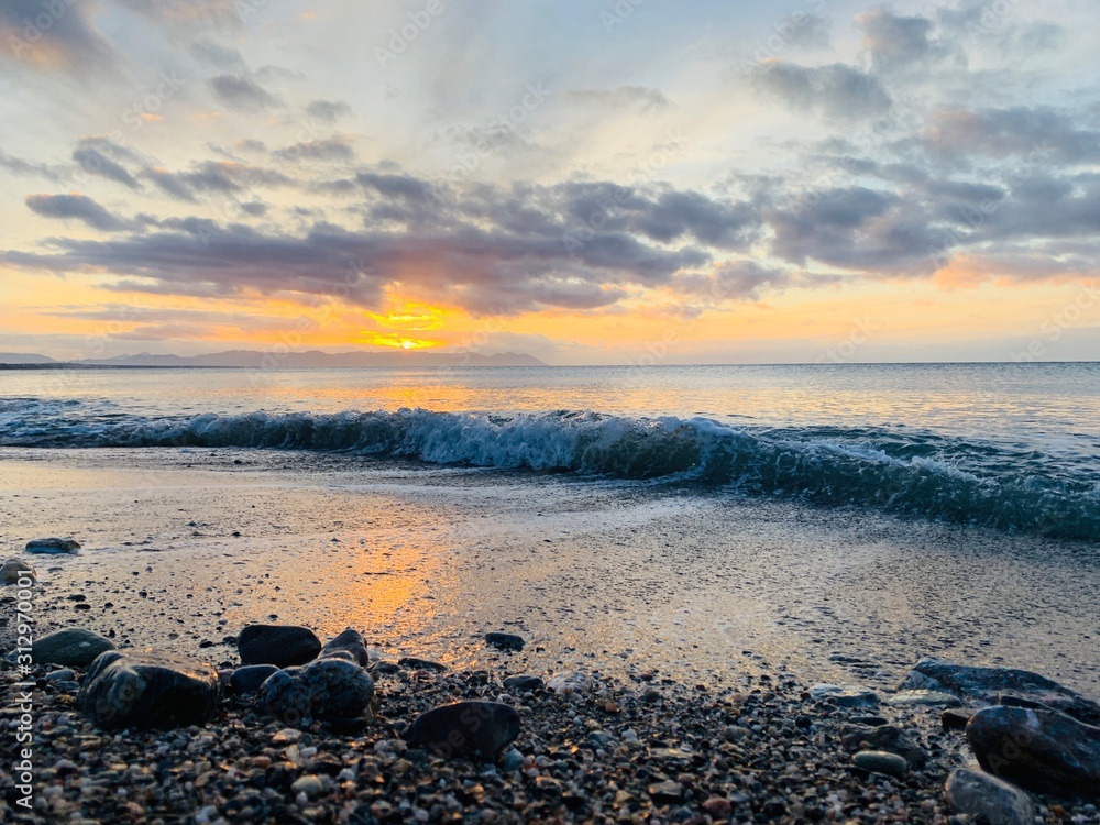 Obraz premium sunset on the beach