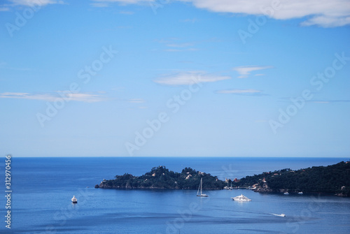 Panorama del Mar Ligure dalla frazione di Sant'Ambrogio a Zoagli