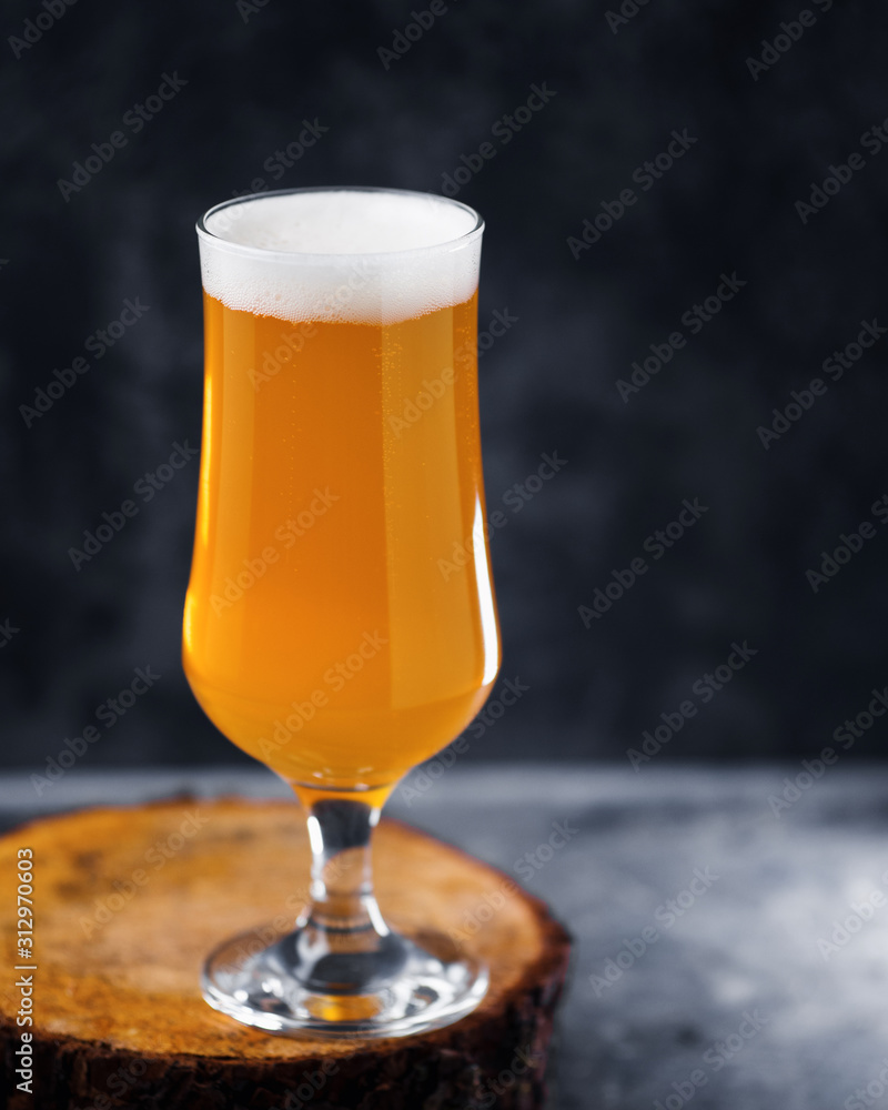 Glass craft beer IPA ale Glass craft beer IPA ale