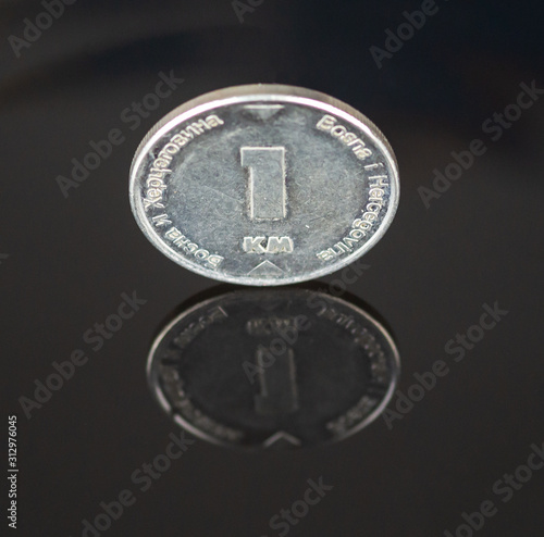 Die eine Kuna Münze aus Kroatien photo