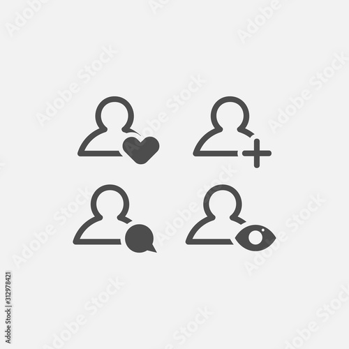 Icon sign or symbol element design for app or website vol 11 vector eps 10