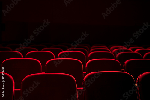 Foto Cinema / theater red seats background