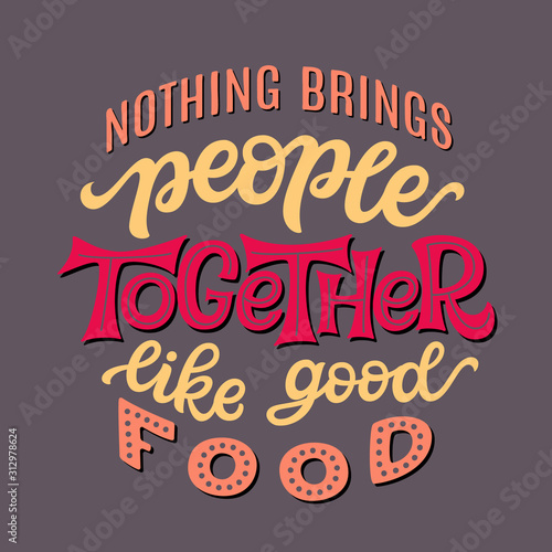 Food typography quote