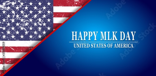 Martin Luther King Day illustration background 