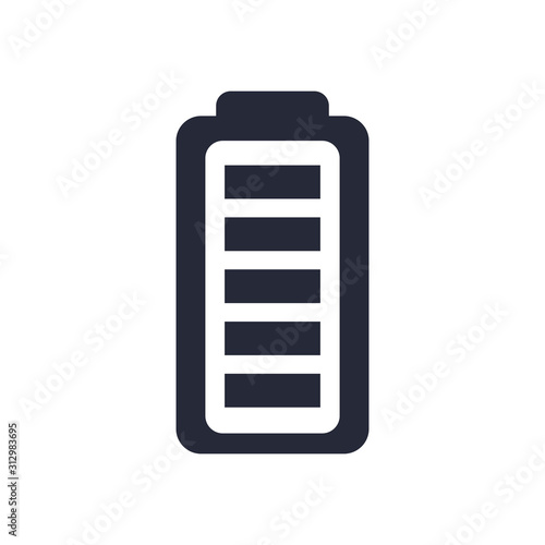 battery power level isolated icon