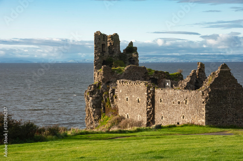The 13th century Dunure Castle, built by Clan Kennedy, Carrick Coast, Ayrshire, Scotland