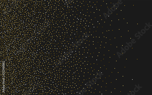 Gold Bridal Dot Backdrop. Orange Effect Circle Background. Modern Card. Holiday Gold Texture.