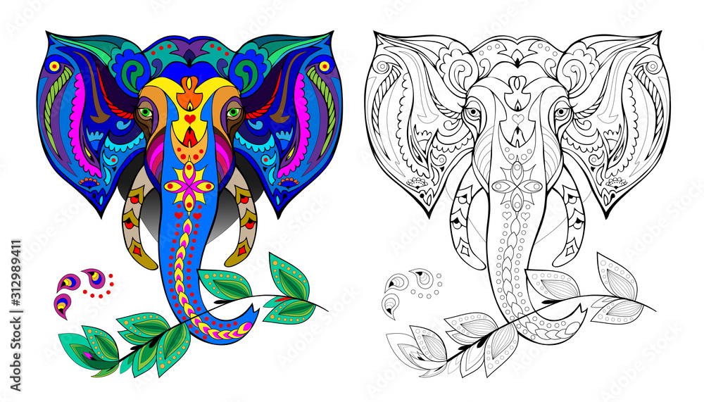 Indian Elephant Pictures Printable