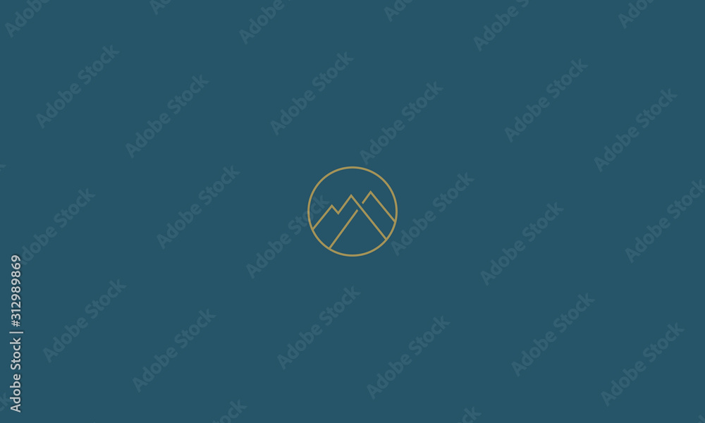 Alphabet letters monogram icon logo Mountain Alphabet letters monogram icon logo Mountain