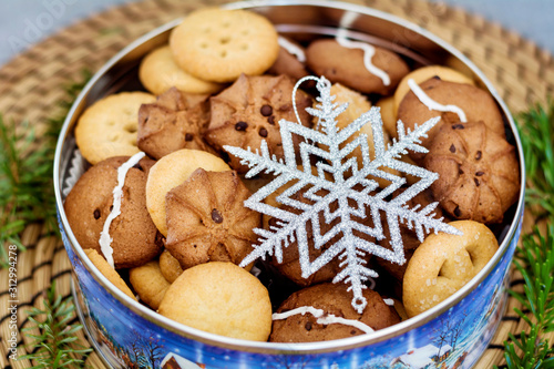 Christmas Cookies .Traditional Christmas Biscuits 