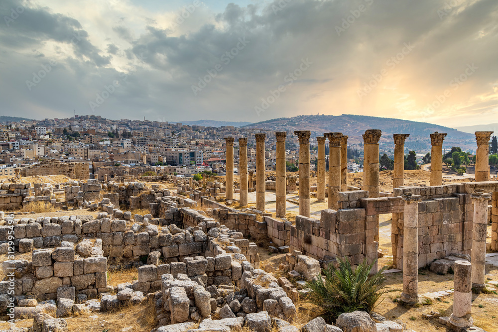  Jerash Temples towards Jerash City