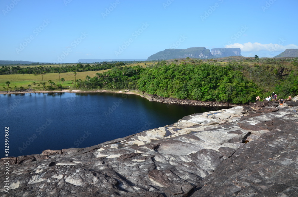 Fototapeta premium Blick auf die Lagune von Canaima, Venezuela