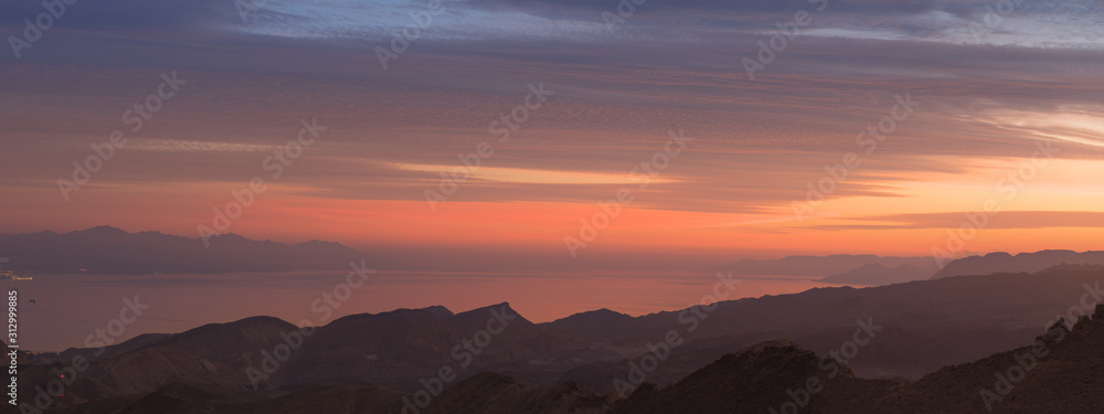 eilat red sea high mountains sunset panoramic view landscape wallpaper eilat red sea high mountains sunset panoramic view landscape wallpaper