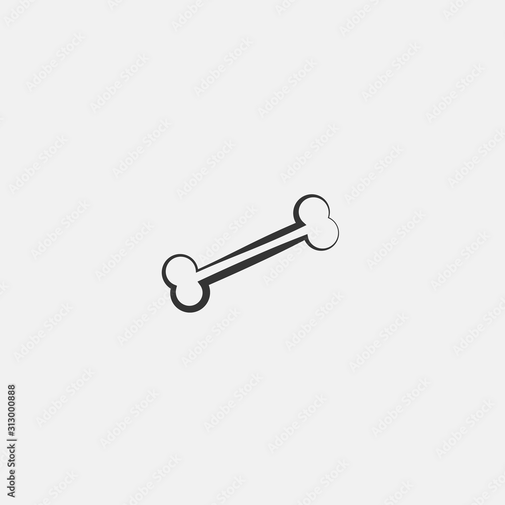bone icon vector illustration sign bone icon vector illustration sign