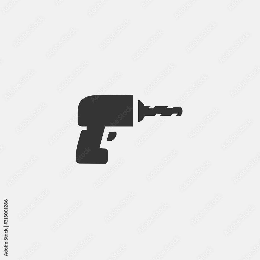 drilling machine icon vector illustration sign drilling machine icon vector illustration sign
