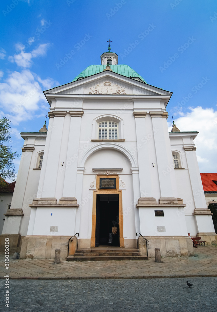 Saint Casimir Church on the New Town Market Place, main square of the Warsaw New Town of Warsaw, Poland