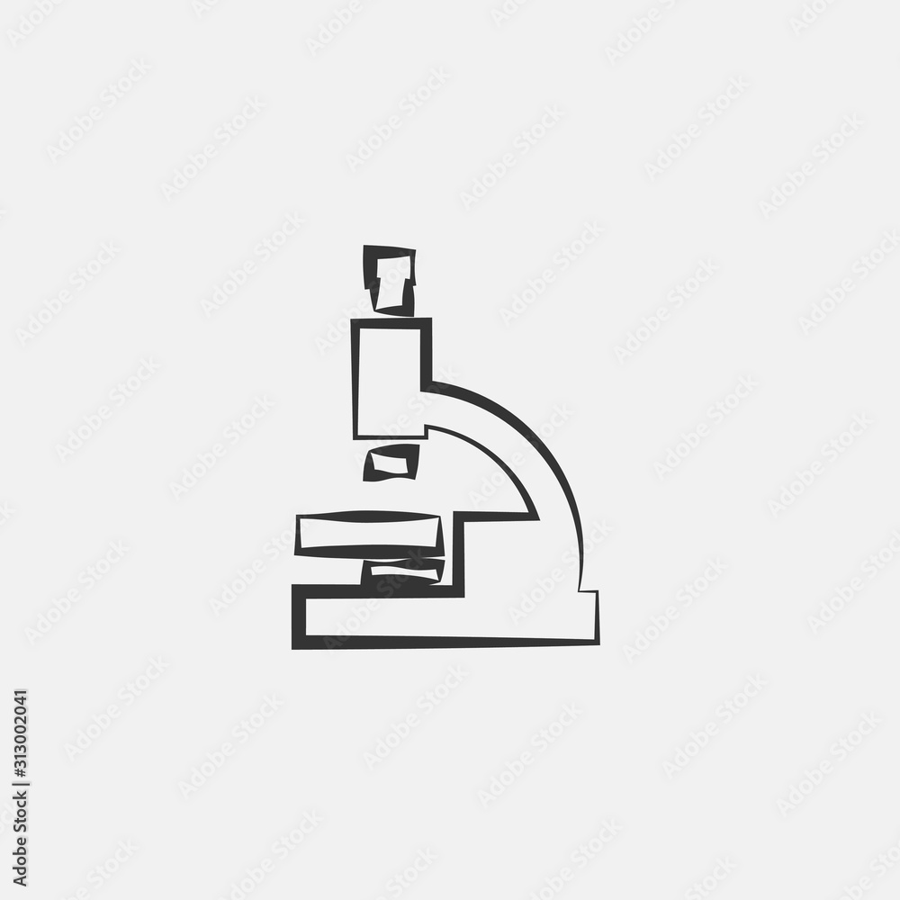 microscope icon vector illustration sign microscope icon vector illustration sign