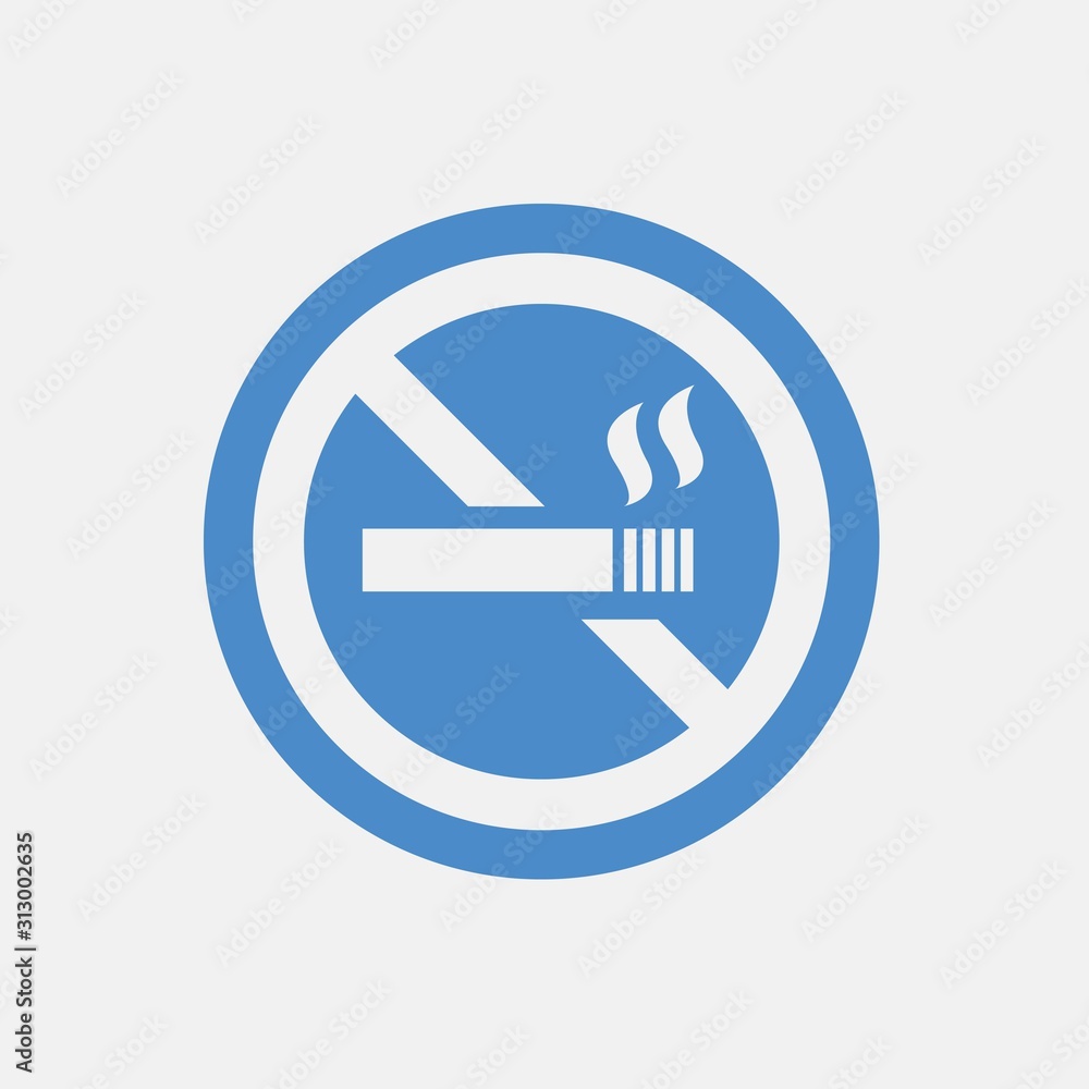 no smoking icon vector illustration sign