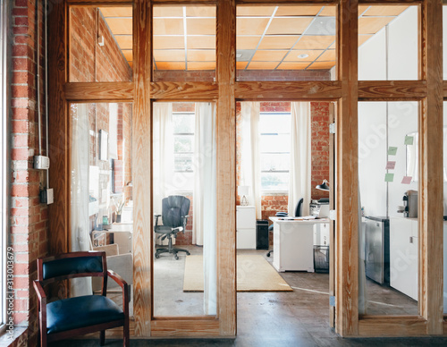 Interior modern loft office photo