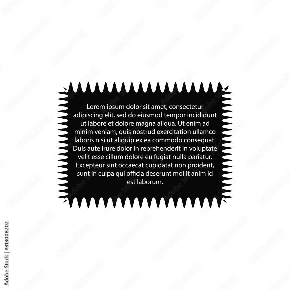 Obraz premium Quote text bubble on black background. Empty template. Vector illustration.