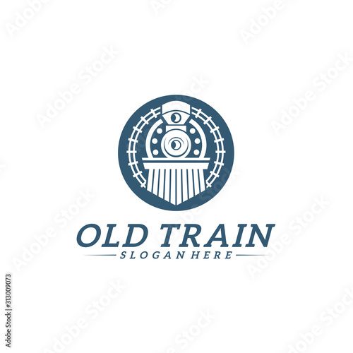 Classic train logo concept, Locomotive logo design vector template, Creative design, icon symbol