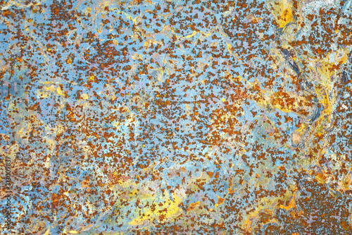 Rust on metal sheet,  grunge background. © Cheattha