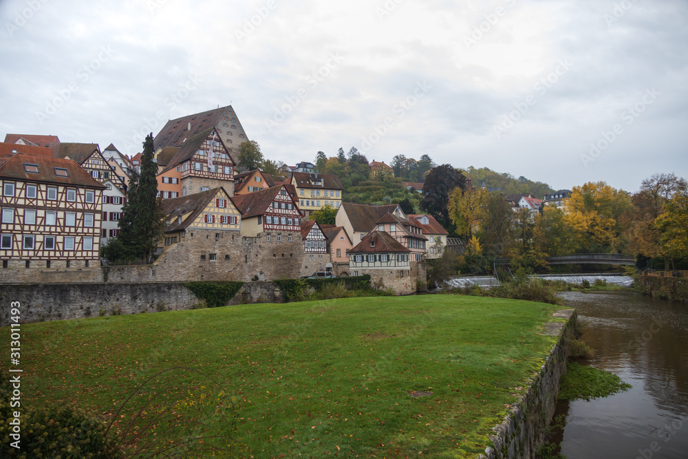 Fototapeta premium Cityscape of Schwaebisch Hall Germany