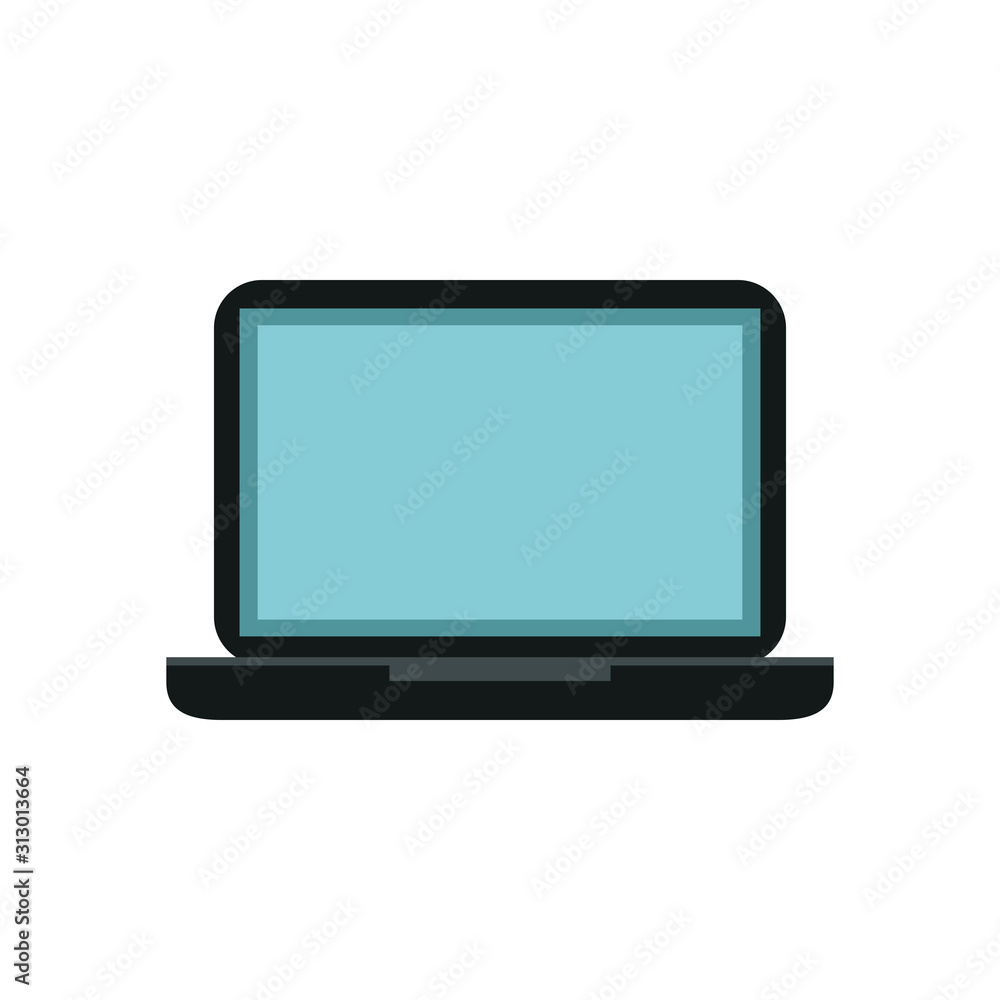 laptop computer device isolated icon laptop computer device isolated icon