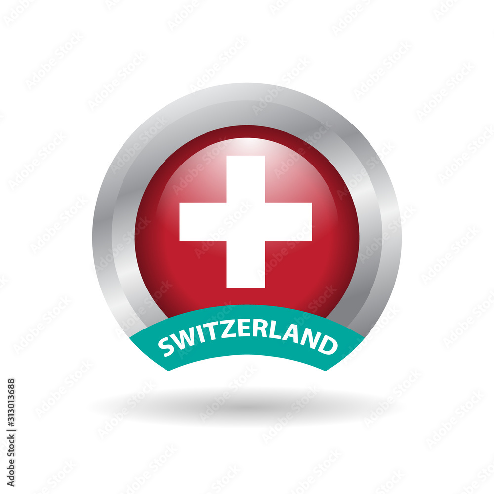 Obraz premium european flags emblem for with glossy color