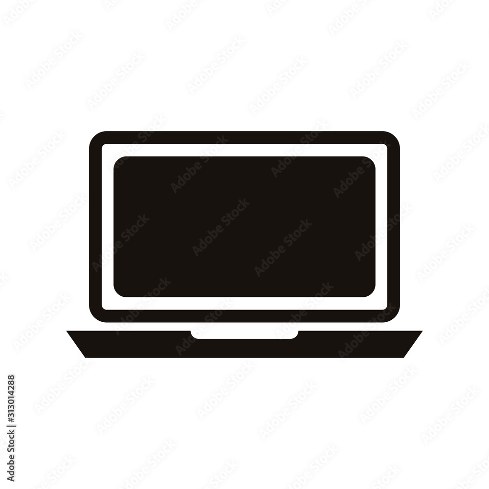laptop computer device isolated icon laptop computer device isolated icon