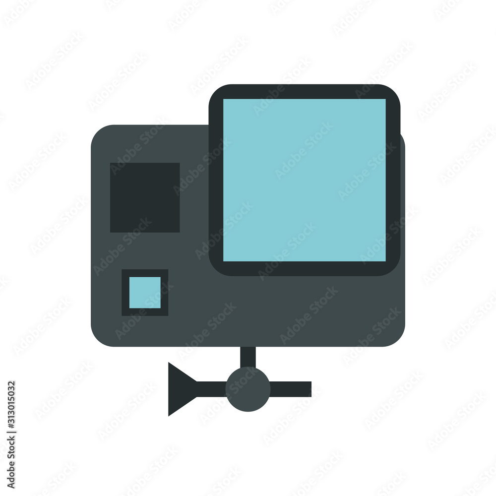 television appliance device isolated icon television appliance device isolated icon