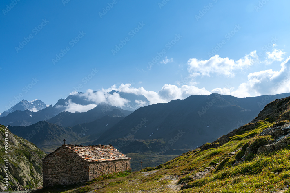 Green pastures of theSwiss Alps