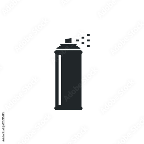 bottle spray icon template color editable. bottle spray symbol vector sign isolated on white background illustration for graphic and web design.