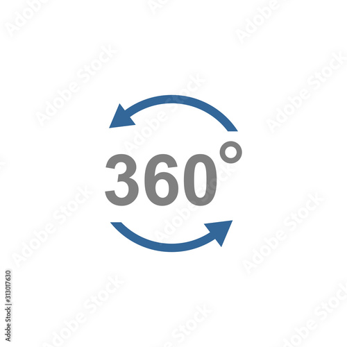 360 degree icon vector design symbol