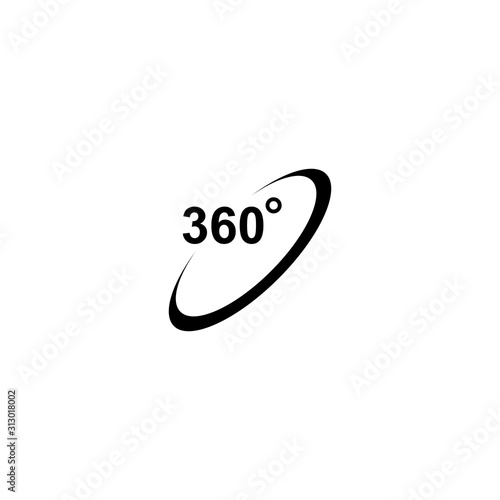 360 degree icon vector design symbol