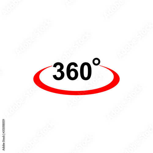 360 degree icon vector design symbol