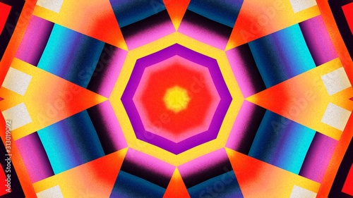 Kaleidoscope Mandala Art Design Abstract Background