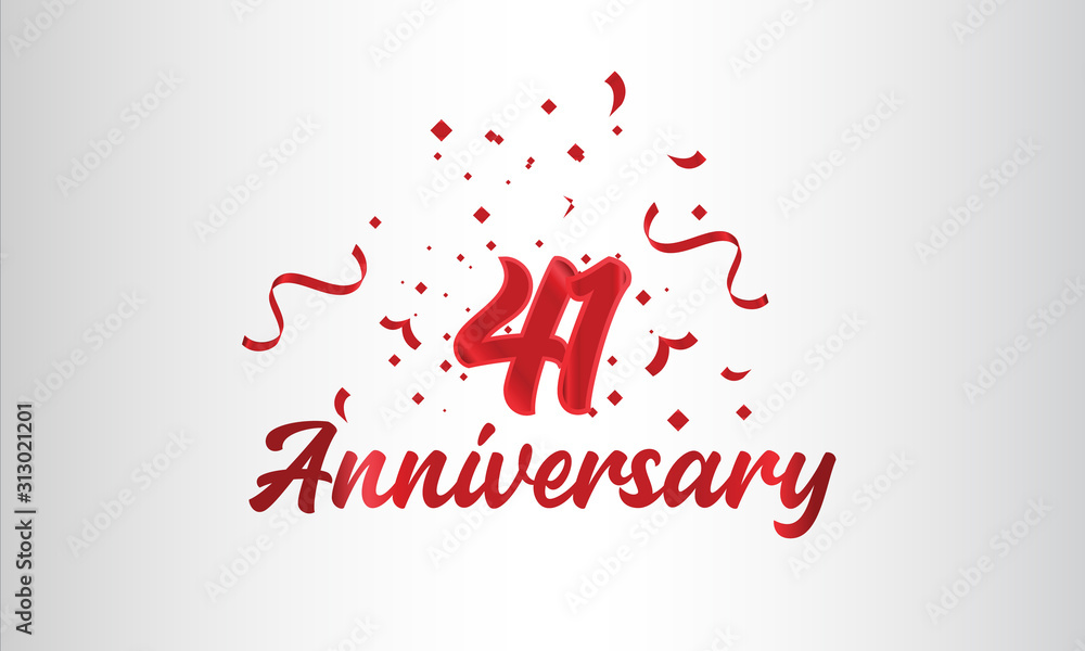 Anniversary celebration background. with the 41st number in gold and with the words golden anniversary celebration. Anniversary celebration background. with the 41st number in gold and with the words golden anniversary celebration.