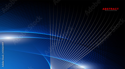 abstarct geometric background. Glowing line wave on dark. New texture for your design.