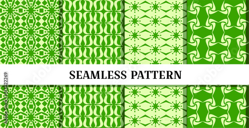 set of seamless pattern background