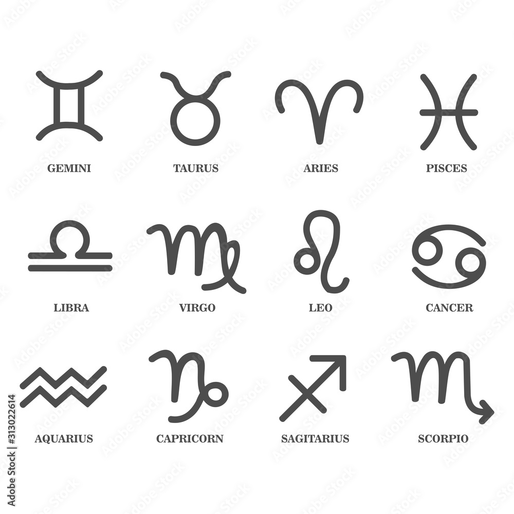 zodiac sign icon vector design symbol zodiac sign icon vector design symbol