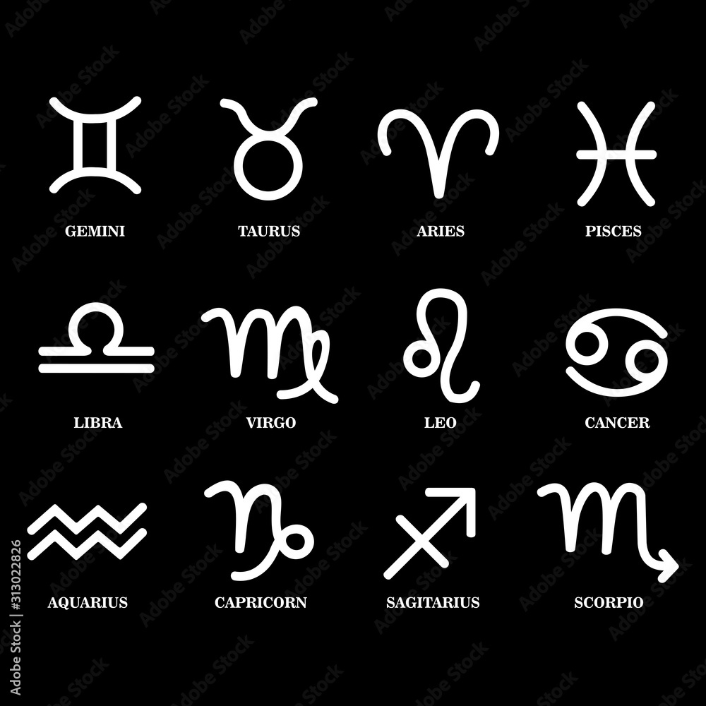 zodiac sign icon vector design symbol zodiac sign icon vector design symbol